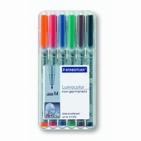 STAEDTLER Folienstift Lumocolor M nonperm 6St