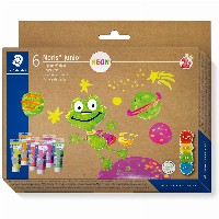 STAEDTLER Fingermalfarbe NJ Neon 6St Etui