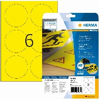 HERMA Signal-Schilder A4 85 mm gelb Folie 150 St.