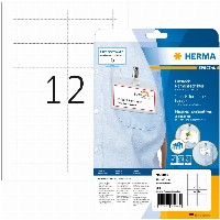 HERMA Namens-Einsteckschild. A4 75x40 mm weiß Karton 300 St.