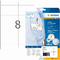 HERMA Namens-Einsteckschild. A4 90x60 mm weiß Karton 200 St.
