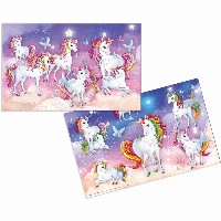 HERMA Schreibunterlage Einhorn 55x35 3 Stück