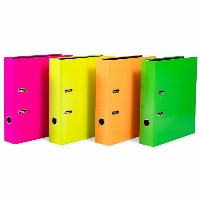 HERMA Ordner sortiert A4 Karton Neon 10Stk