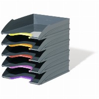 DURABLE Briefablagen Varicolor 5 Fächer anthrazit/farbig