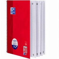 Oxford Collegeblock A4+220x295mm 80 Bl. Kariert Rand L+R