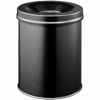 DURABLE Papierkorb Safe rund 15 Liter schwarz