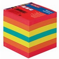Herlitz Notizklotz Big 9 9x9x9cm 700Bl. vierfarb. geleimt