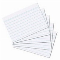 Herlitz Karteikarte A7 liniert weiß 100er Packung