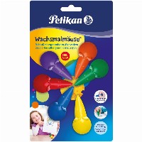 Pelikan Wachsmalmäuse farbig sortiert 6er Blister