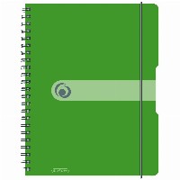 Herlitz Spiralblock ″to go″ PP-Cover A4 80 Bl. opak apfel