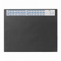 DURABLE Schreibunterlage Vollsichtpl/Kalender 65x52cm schw