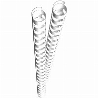 GENIE Spiralbinderücken 12mm weiß 25 Stk
