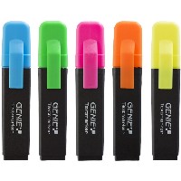 GENIE Textmarker 5-Farben 5 Stk.