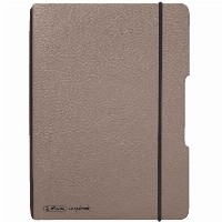 Herlitz Notizheft flex A6 40 Bl. Lederoptik FSC Mix taupe