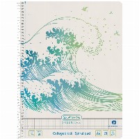 Herlitz Spiralblock A4 70 Bl. liniert 28 GREENline Welle