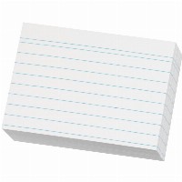 Herlitz Karteikarte A8 liniert weiß 120g 200er Packung