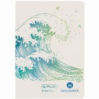 Herlitz Notizheft A6 GREENline 32 Bl. liniert Welle