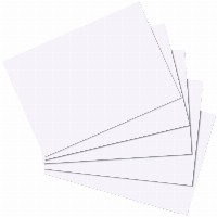 Herlitz Karteikarte A5 blanko weiß hf 100er Packung