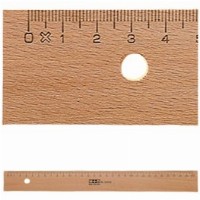 M+R Lineal Holz 30cm Buche Metalleinlage 1 Stück