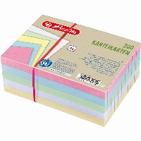 Herlitz Karteikarte A6 liniert 4 Farb.+weiß Bl. Engel 200er