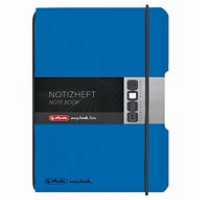 Herlitz Notizheft my.book flex A6 PP 40Bl. kariert blau