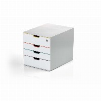 DURABLE Schubladenbox VARICOLOR Mix 4 Fächer SAFE abschlb me