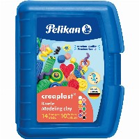 Pelikan Kinderknete Creaplast 10 Farben im blauen Etui. 240g