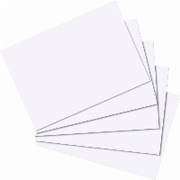 Herlitz Karteikarte A7 blanko ws hf eingeschweißt mit Aufrei