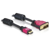 DELOCK Kabel HDMI A/DVI - 18+1 - St/St 5.0m