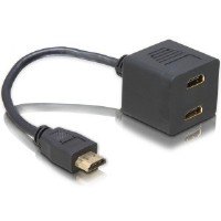 DELOCK Adapter HDMI Stecker zu 2x HDMI Buchse