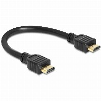 DELOCK Kabel HDMI A-A St/St High Speed HDMI with Ethernet 25cm
