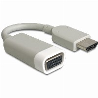 DELOCK Adapterkabel HDMI-A St > VGA Buchse screwless