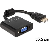 DELOCK Adapterkabel HDMI-A St > VGA Buchse schwarz