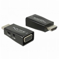 DELOCK Adapter HDMI-A Stecker > VGA Buchse mit Audio
