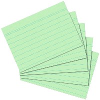 Herlitz Karteikarte A6 liniert grün 100er Packung