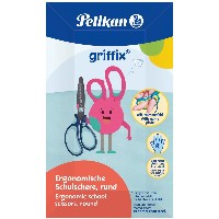 Pelikan griffix Schulschere Rechtshänder Rund 14cm Blau
