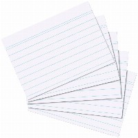 Herlitz Karteikarte A6 liniert weiß 100er Packung