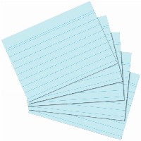 Herlitz Karteikarte A6 liniert blau 100er Packung