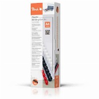 Peach Binderücken schwarz 8 mm 100er-Pack