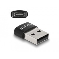 DELOCK USB 2.0 Adapter USB Typ-A St > USB Type-C Bu schwarz