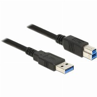 DELOCK USB Kabel USB3.0 A -> B St/St 2.00m schwarz