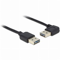 DELOCK Kabel EASY USB 2.0-A links/rechts gewinkelt Stecker > Stecker 1m