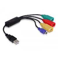 DELOCK HUB USB 2.0 4 Port externes Kabel