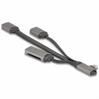 DELOCK 2 Port USB Hub inklusive SD und Micro SD Card Reader mit USB Type-C Anschluss