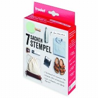 trodat 7 Sachen Stempel Typom. gr.11 schw + Kissen schw