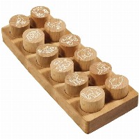 COLOP WOODIES Stempel-Set ″exotic Animation″ retail