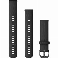 Garmin Ersatzarmband 18mm Silikon Schwarz/Schiefergrau