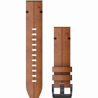 Garmin Ersatzarmband QuickFit 22mm Leder Braun/Schiefergrau