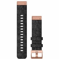Garmin Ersatzarmband QuickFit 20mm Nylon Schwarz/Rosegold