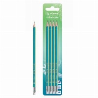 Herlitz Bleistifte GREENline HB Holz 4 Stück Blister